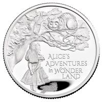 Grobritannien - 1 GBP Alice im Wunderland 2021 - 1/2 Oz Silber PP