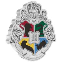 Niue - 2 NZD Harry Potter Wappen (1.): Hogwarts(TM) - 1 Oz Silber
