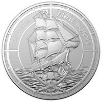 Solomon Islands 2 Dollar Pirate Queens (1.) Anne Bonny 2021 1 Oz Silber