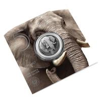 Sdafrika - 5 Rand Big Five II Elefant 2021 - 1 Oz Silber