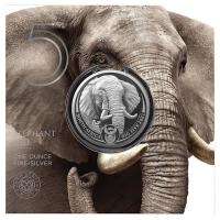 Sdafrika - 5 Rand Big Five II Elefant 2021 - 1 Oz Silber