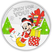 Niue 2 NZD Disney Weihnachtsgre 2021 1 Oz Silber Rckseite