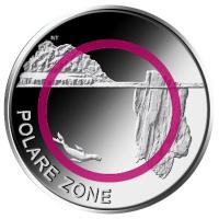 Deutschland 5*5 EUR Polare Zone 2021 Komplettsatz Spiegelglanz Rckseite
