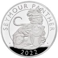 Grobritannien - 1.000 GBP Tudor Beasts (1.) Seymour Panther 2022 - 2 KG Silber PP