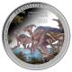 Kongo - 20 Francs Prhistorisches Leben (9.) Parasaurolophus - 1 Oz Silber Color