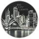 Cook Islands - 5 CID Big City Lights: Sydney 2023 - 1 Oz Silber PP High Relief Color
