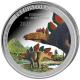 Kongo - 20 Francs Prhistorisches Leben (12.) Stegosaurus - 1 Oz Silber Color