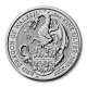 Grobritannien - 5 GBP Queens Beasts Dragon 2017 - 2 Oz Silber