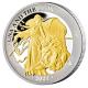 St. Helena - 1 Pfund Una and the Lion 2021 - 1 Oz Silber PP Gilded