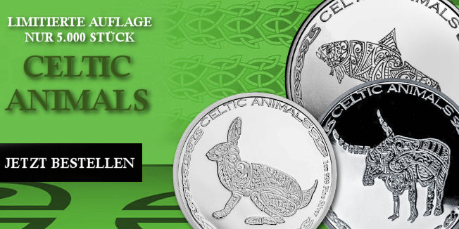 Celtic Animal Münzserie aus Silber