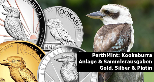 PerthMint Australia Kookaburra Gold und Silber