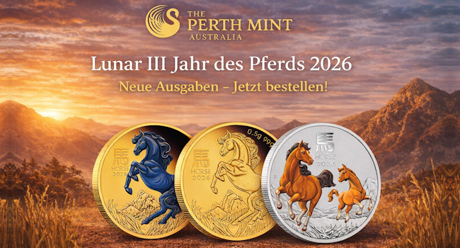 The PerthMint Australia: Lunar III Pferd 2026
