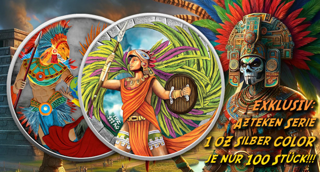 Azteken Serie erstmals in Silber Coloriert