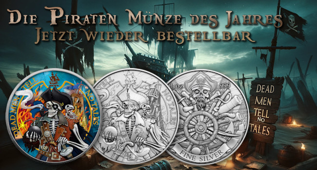 Die Piratenmünze des Jahres - Wieder da!