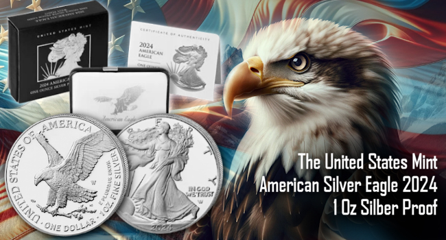 American Silver Eagle 2024 in Polierter Platte
