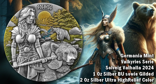 Germania Mint Valkyries Silbermünzen