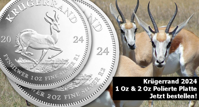 Krügerrand 2024 in Polierter Platte