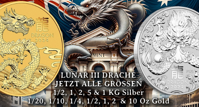 PerthMint Lunar III Drache 2024