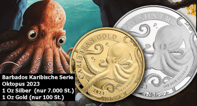 Karibisches Edelmetall - Oktopus 2023