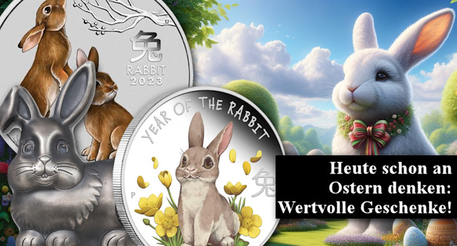 Ostergeschenke aus Gold und Silber