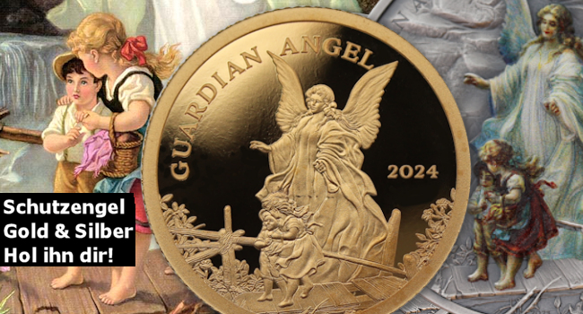Schutzengel in Gold und Silber