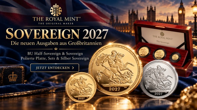 Sovereign 2027 – Die neuen Ausgaben der Royal Mint