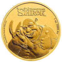 Niue - 250 NZD DreamWorks Shrek 2021 - 1 Oz Gold