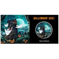 Kanada - 5 CAD Maple Halloween Hour of Ghosts - 1 Oz Silber Color