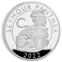 Großbritannien - 10 GBP Tudor Beasts (1.) Seymour Panther 2022 - 5 Oz Silber PP