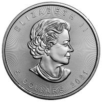 Kanada - 5 CAD Maple Leaf Wildlife Weißkopfseeadler 2021 - 1 Oz Silber Color