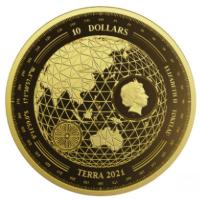 Tokelau - 10 NZD Terra 2021 - 1/10 Oz Gold