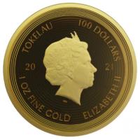 Tokelau - 100 NZD Icon (1.) Mona Lisa 2021 - 1 Oz Gold