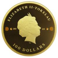 Tokelau - 100 NZD Equilibrium 2021 - 1 Oz Gold