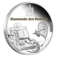 Tuvalu - 1 TVD James Bond Diamonds Forever 50 Jahre Jubiläum - 1 Oz Silber PP