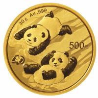 China - 500 Yuan Panda 2022 - 30g Gold