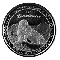 Dominica 2 Dollar EC8_4 Papageien 2021 1 Oz Silber Rückseite