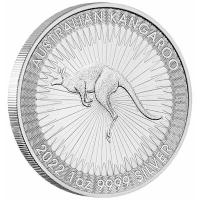 Australien - 1 AUD PerthMint Känguru 2022 - 1 Oz Silber