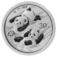 China - 30 Yuan Panda 2022 - 1g Platin