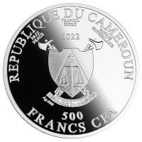 Kamerun - 500 CFA Hochzeitsmünze (Wedding) 2022 - Silber PP Color