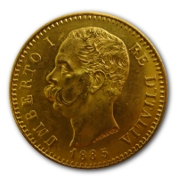 Italien - 20 Lire Umberto I. - 5,81g Goldmnze