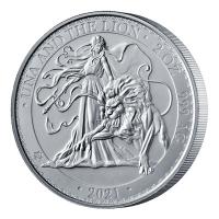 St. Helena - 2 Pfund Una and the Lion 2021 - 2 Oz Silber