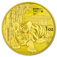 Südkorea - Koreanischer Tiger 2021 - 1 Oz Gold (RAR nur 300 St.)