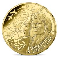 Frankreich - 50 EURO Alpha Jet 2021 - 1/4 Oz Gold PP