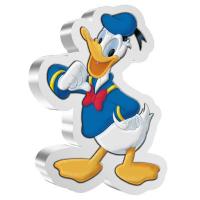 Niue - 2 NZD Disney Shaped (3.) Donald Duck 2021 - 1 Oz Silber