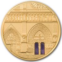 Palau - 500 USD Tiffany Art Metropolis: Notre Dame 2021 - 5 Oz Gold Proof