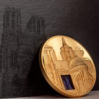 Palau - 500 USD Tiffany Art Metropolis: Notre Dame 2021 - 5 Oz Gold Proof