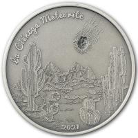 Cook Island - 5 CID La Ciénega Meteorite 2021 - 1 Oz Silber