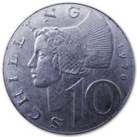Österreich - 10 Schilling (1957 bis 1973) - 7,50g Silber