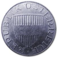 Österreich 10 Schilling (1957 bis 1973) 7,50g Silber Rückseite