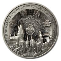Samoa 25 Dollar Harry Potter(TM) Hogwarts Castle 2021 1 KG Silber AntikFinish Rckseite